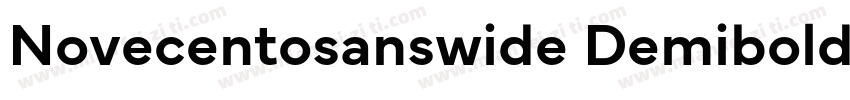 Novecentosanswide Demibold字体转换